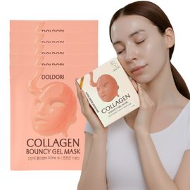 CELLVIOCOS DOLDORI Collagen Bouncy Gel Mask Snail Repair Firming Hydrogel Pack 5pcs K-Beauty _ Made in Korea